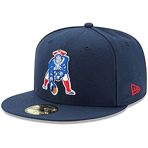 뉴에라 뉴에라 뉴잉글랜드 패트리어츠 클래식 로고 오마하 59FIFTY 피티드 햇 모자 - 9141518