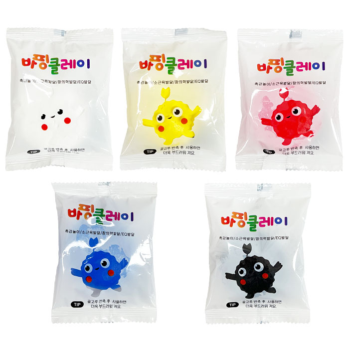 바핑클레이 컬러클레이 10g 5색 세트