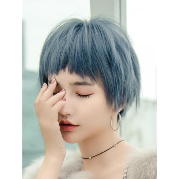 여자 단발머리 숏커트 보이쉬 헤어 트렌디 가발