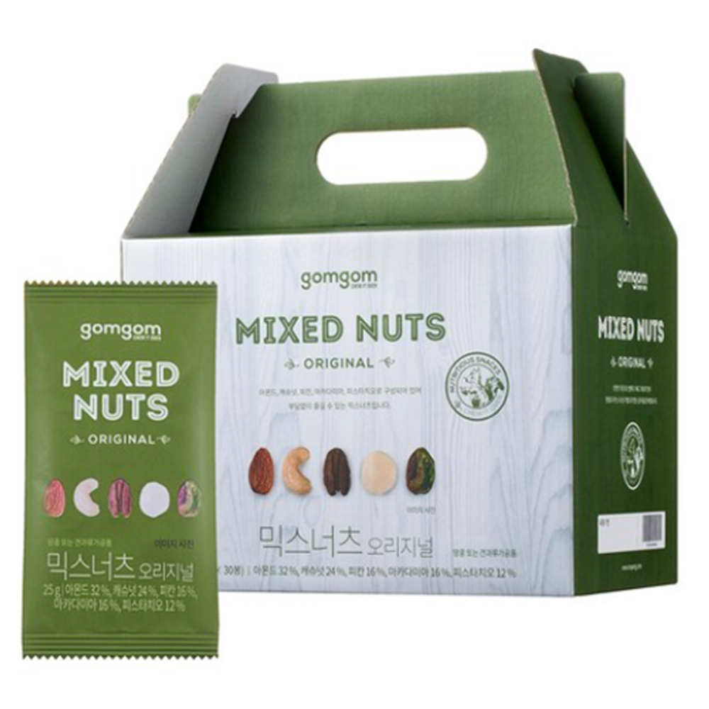 더채움 곰곰 믹스너츠 오리지널 25g x 30개입
