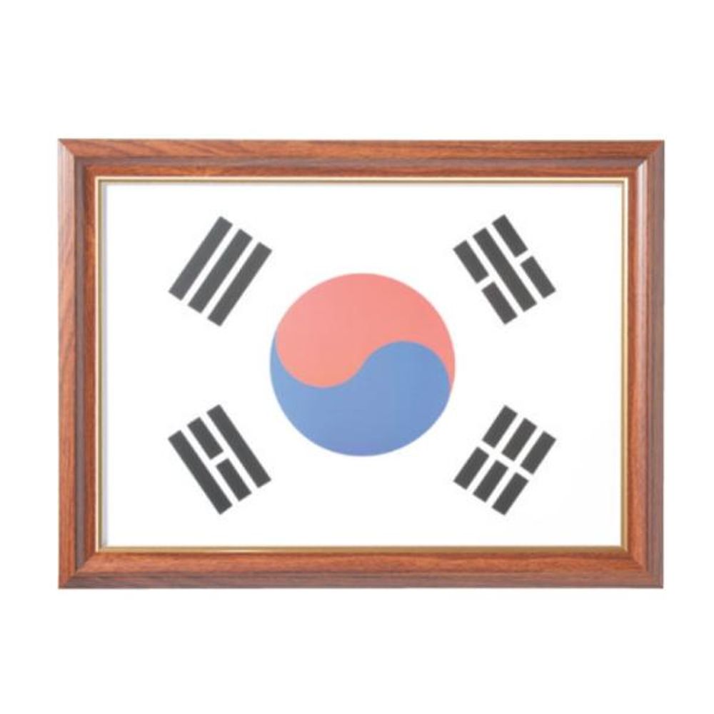 대상액자 태극기액자A3- 체리색 A3용 사무용품 생활용품 가정용품 태극기 국기 학교용품 교실용품