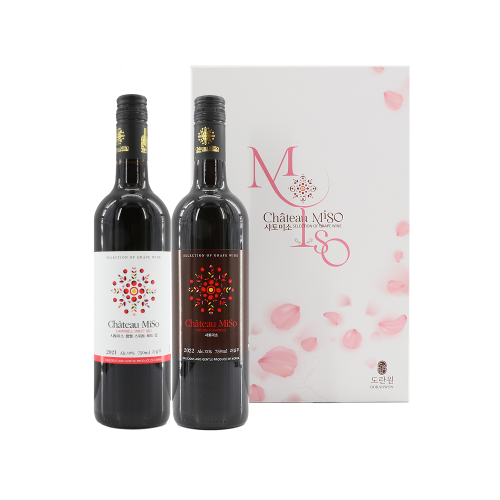 도란원 샤토미소 레드스위트 레드드라이 선물세트 12도 750ml