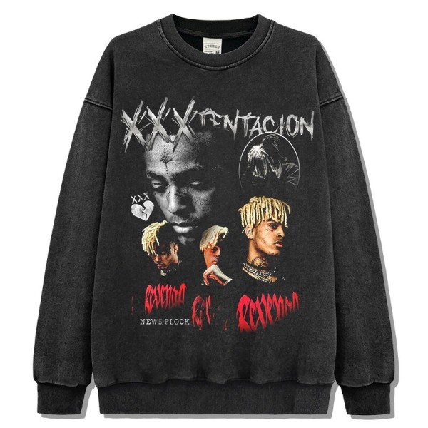 XXX 텐타시온 TENTACION 티셔츠 맨투맨 스웻 힙합 빈티지 래퍼 뮤지션 팝-워시드