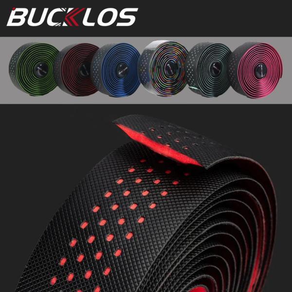 BUCKLOS 전문 자갈 자전거 핸들 바 테이프 충격 방지 컴포트 도로 벨트 사이클링 부품