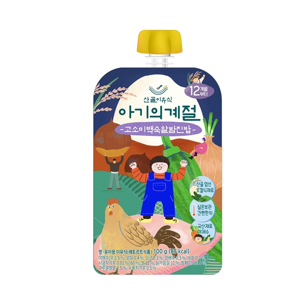 두손푸드 산골이유식 고소미백숙알밤진밥