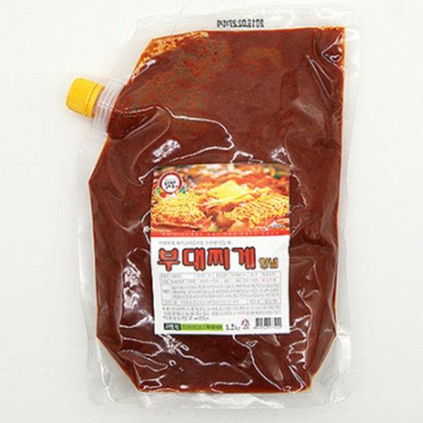 부대찌개양념장 1 2kg 냉장 사골베이스 칼칼한맛 찜 탕