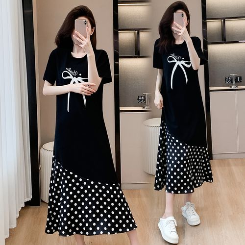 뉴욕멋쟁이 도로시 도트리본 반팔원피스 L
