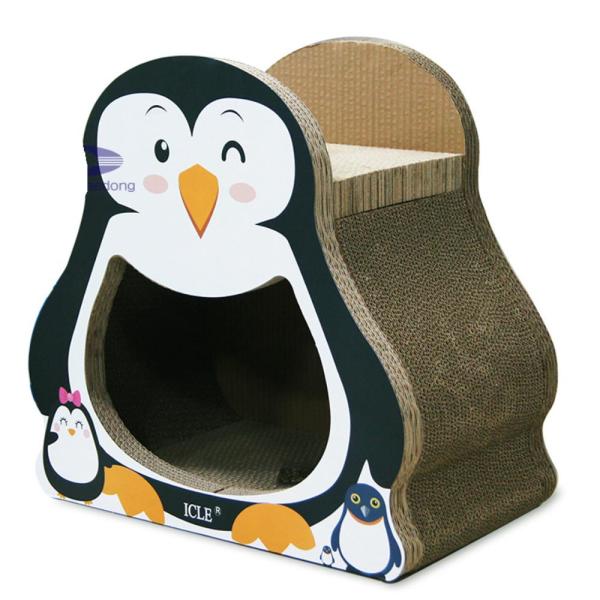 펭귄하우스 냥이 아늑한 스크래쳐 캣용품 스크래치