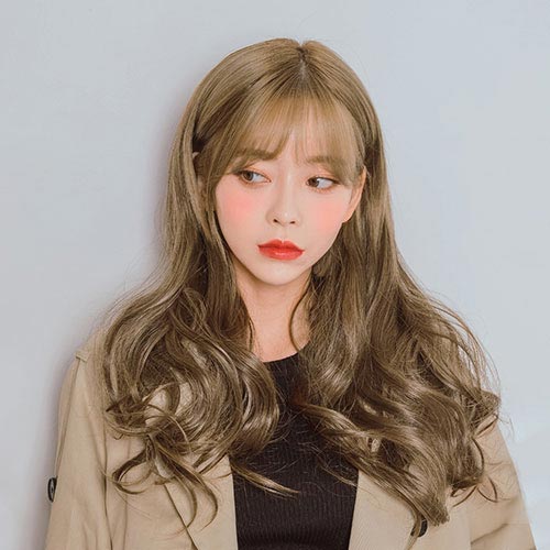 가발매니아 리치펌 글램루즈 5헤어피스 똑딱이 붙임머리 제디원사 코랄베이지 1개