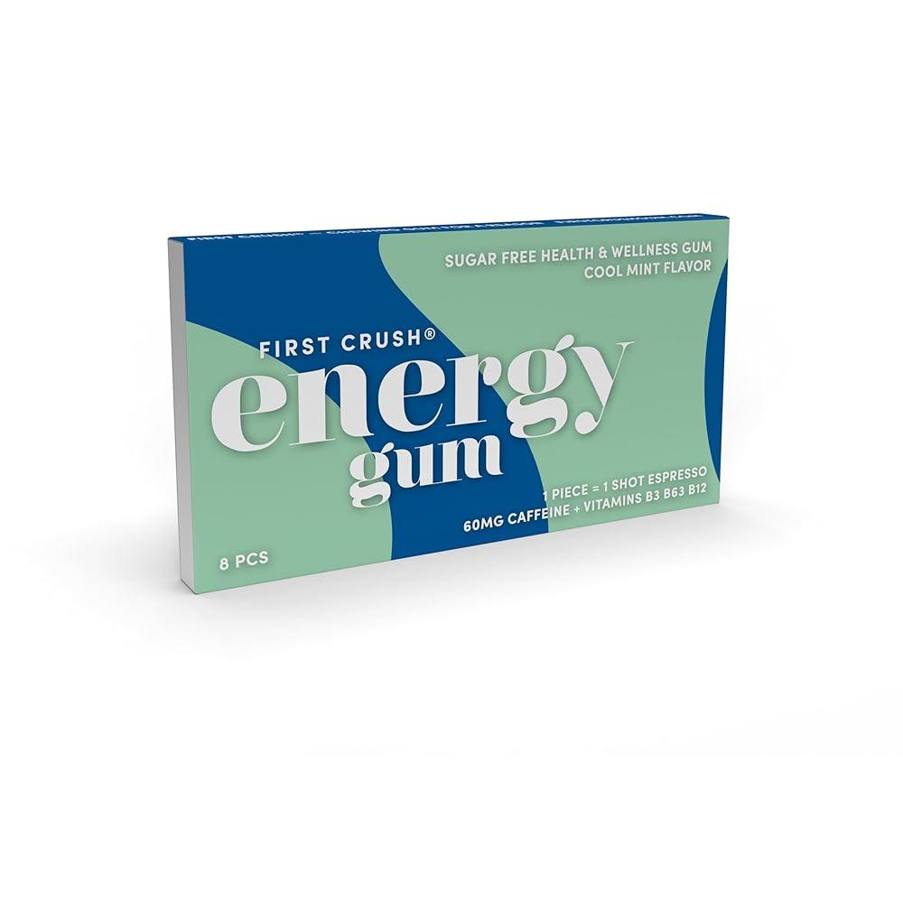 퍼스트 C러쉬 에너지 Gum 웰니스 껌 카페인 비타민 60mg 무설탕