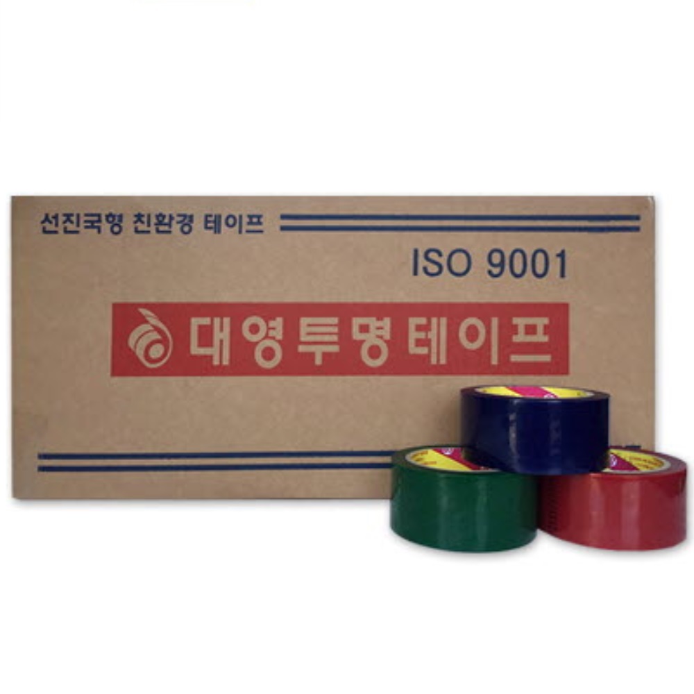 대영 칼라테이프-백색 50M 1박스 50개