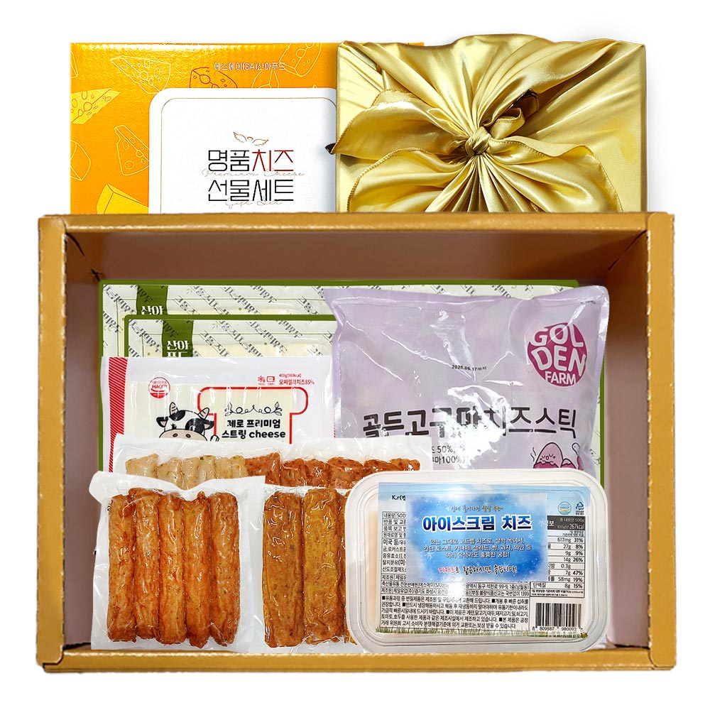 SA치즈산아푸드 산아푸드 치즈 선물세트 3호 추석 명절 선물세트 와인 안주 홈파티 캠핑 어묵바 오뎅