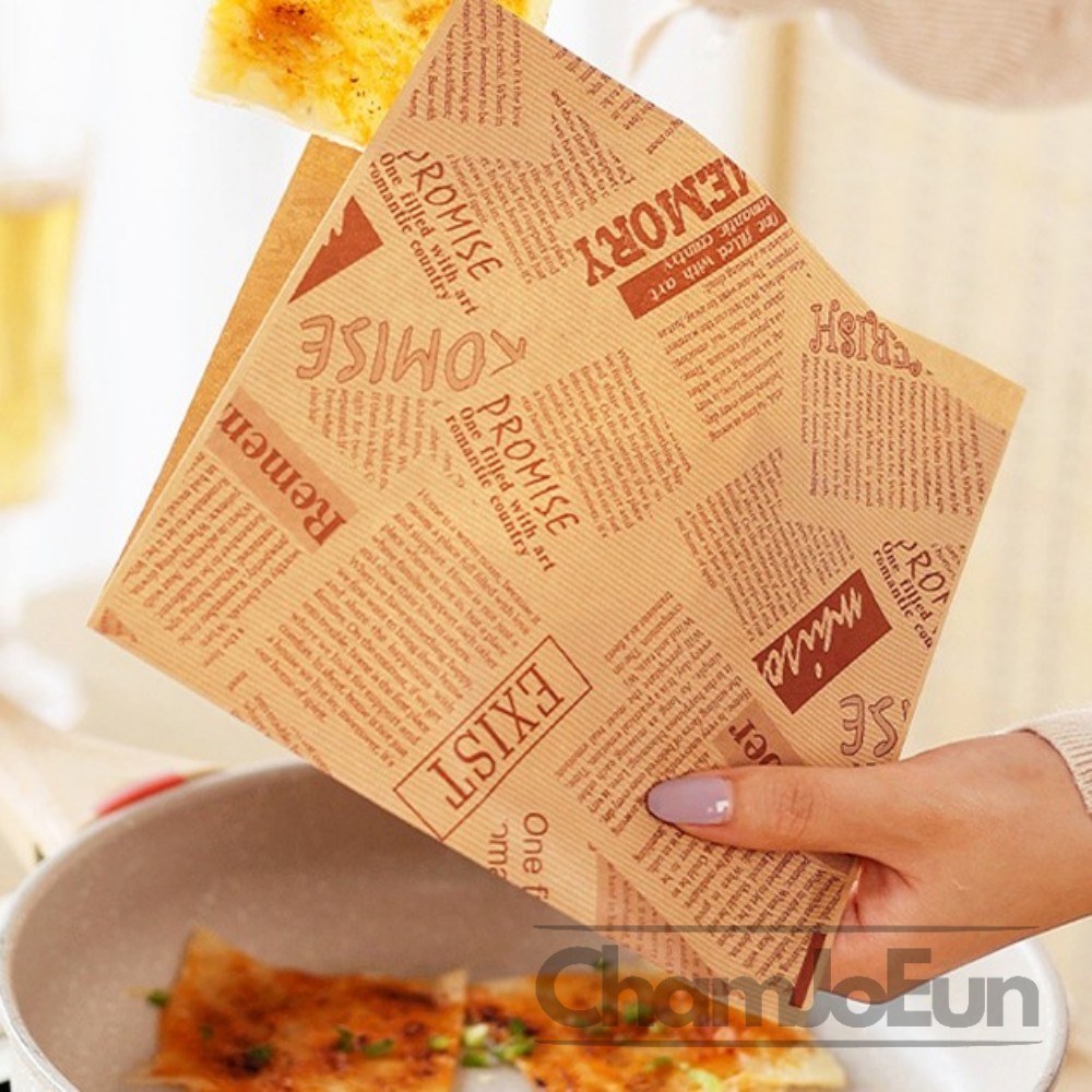 CJE 왁스페이퍼 포장지 50매입 빵포장지