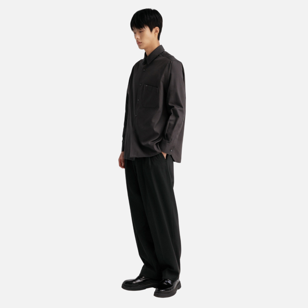 에센셜바이이큐엘 ESSENTIAL by EQL 올데이팬츠 Model 003 TR Wide Fit Pants E12E9WPC003MBK