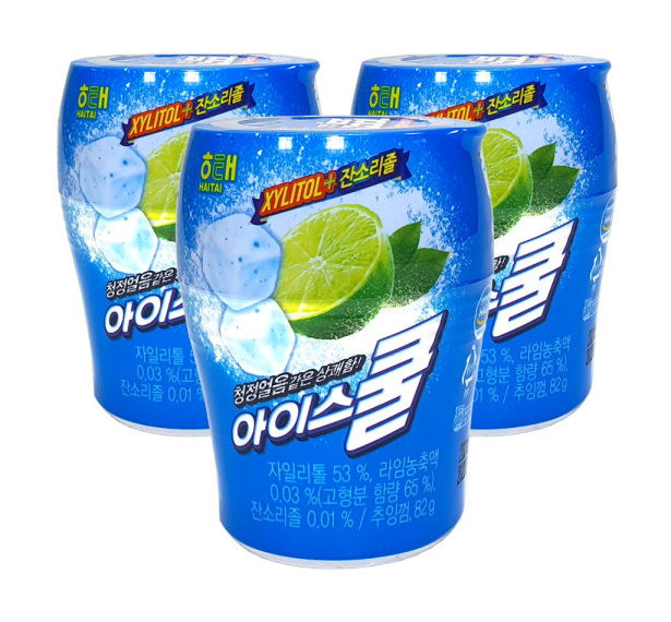 해태제과 아이스쿨 껌 82g x 3개