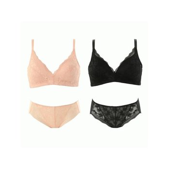솔브 비너스 정상 풀컵 레이스 C컵 노와이어 브라 헴팬티 세트 T VBRQ885C VPTQ885H P354402066