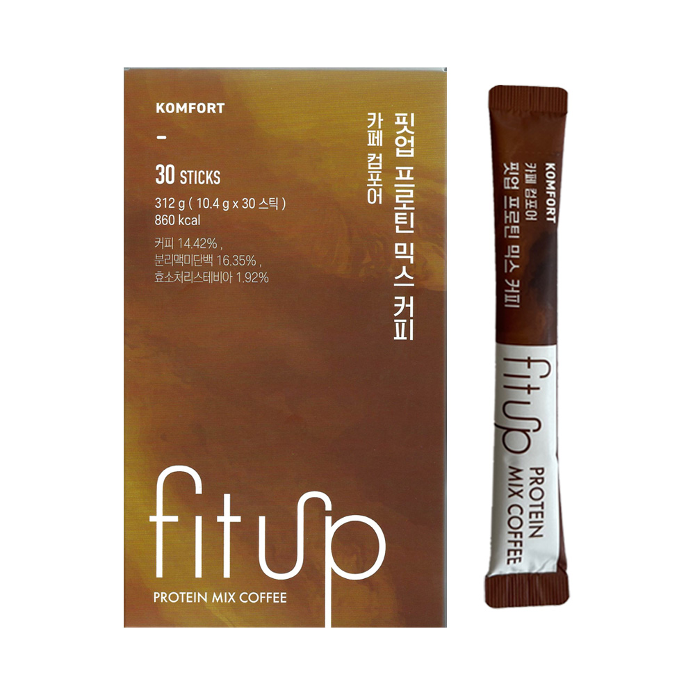 루왁코리아 컴포어 핏업 프로틴 믹스 커피 10.4g x 30개입