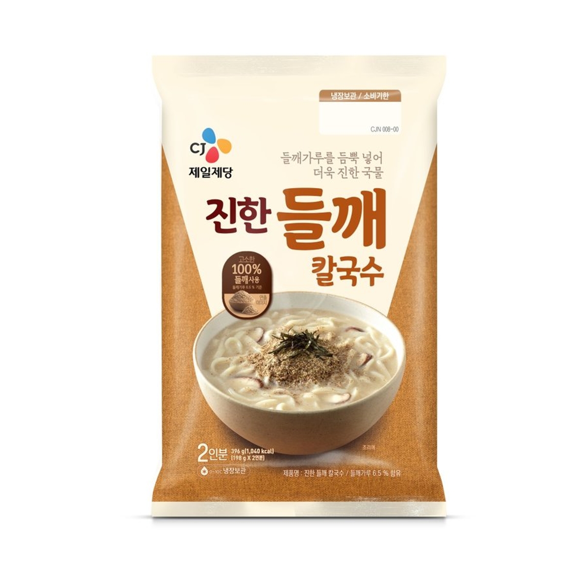 씨제이 진한 들깨 칼국수 2인분 396G