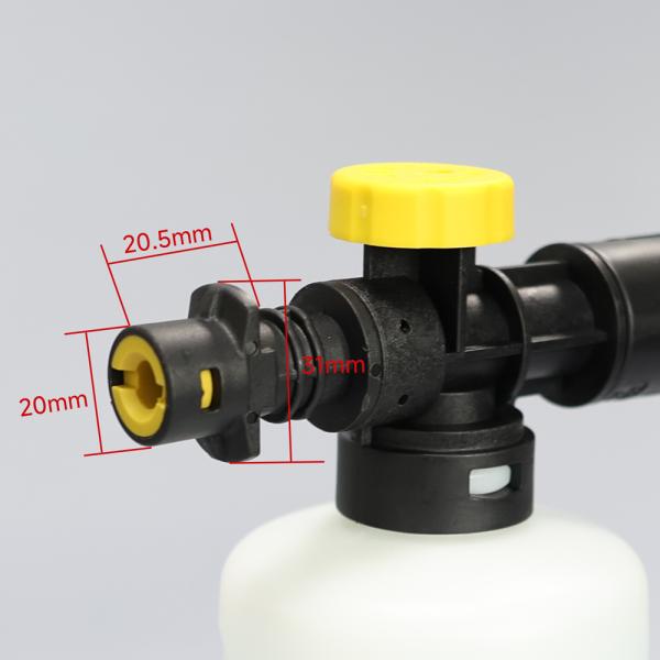 Karcher K2 K3 K4 K5 K6 K7 용 스노우 폼 랜스 조정 가능한 분무기 노즐이있는 자동차 압력 와셔 비누 폼 생성기