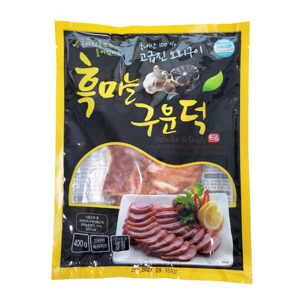 골드웰 골드웰 가인푸드 국내산 오리훈제 흑마늘구운덕 5팩 세트