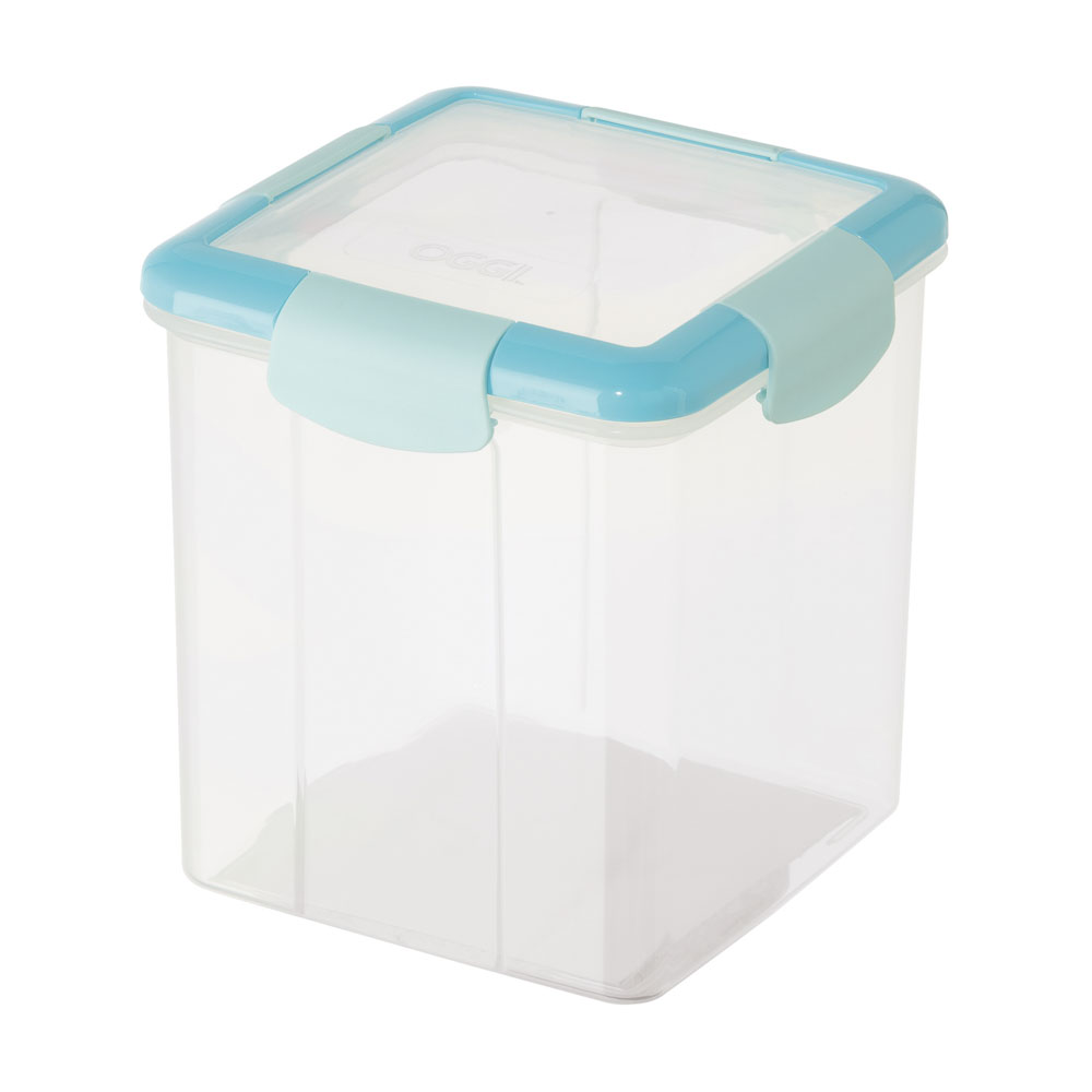 OGGI 프레시락 스퀘어 스토리지 밀폐용기 2 5L Aqua Lid 1개