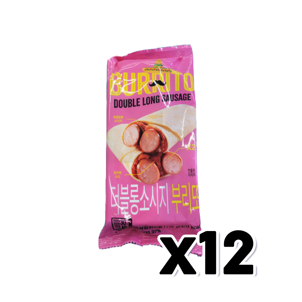 에스엘비코리아 더블롱소시지 부리또 간편즉석조리 135g x 12개