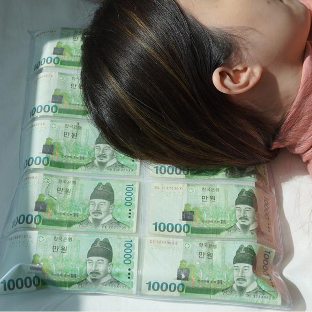용돈방석 돈방석 만들기 리본화환 기본형