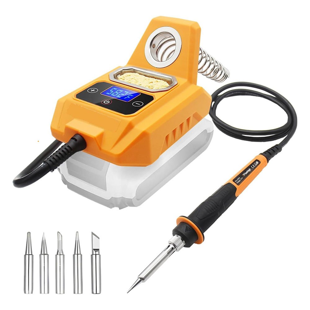 무선 납땜 스테이션 Dewalt 20V 최대 배터리 전기 디지털 LCD 다리미