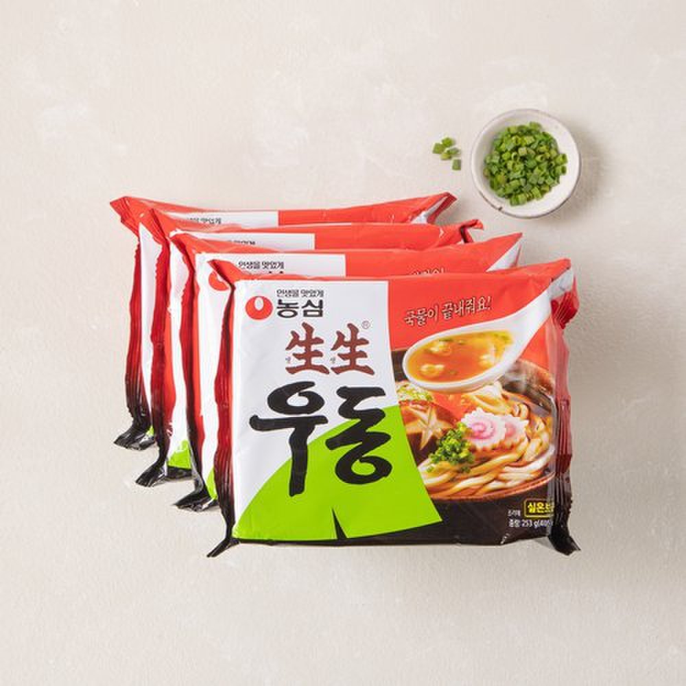 생생우동 봉지 4입