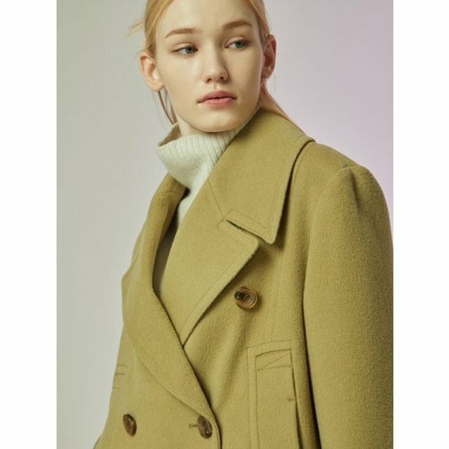 씨씨콜렉트 더블 브레스티드 하프코트 씨씨콜렉트 C234MSG015
