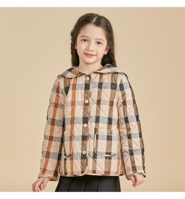 닥스키즈 닥스키즈 체크 퀼팅 패딩점퍼 BG 130 DUS11JP52M