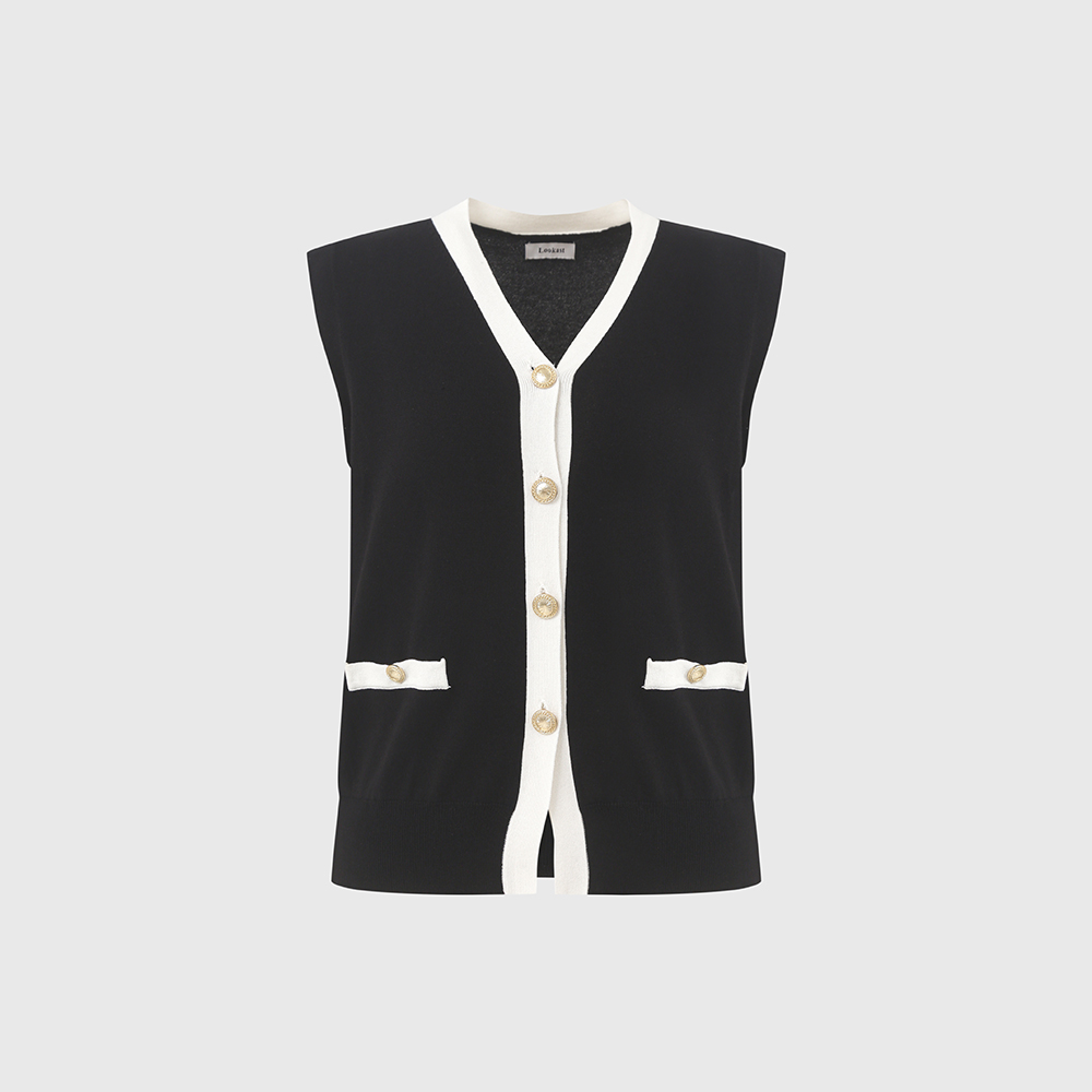 룩캐스트 룩캐스트 비슬로 버튼 브이넥 가디건 BISLO BUTTON V-NECK CARDIGAN