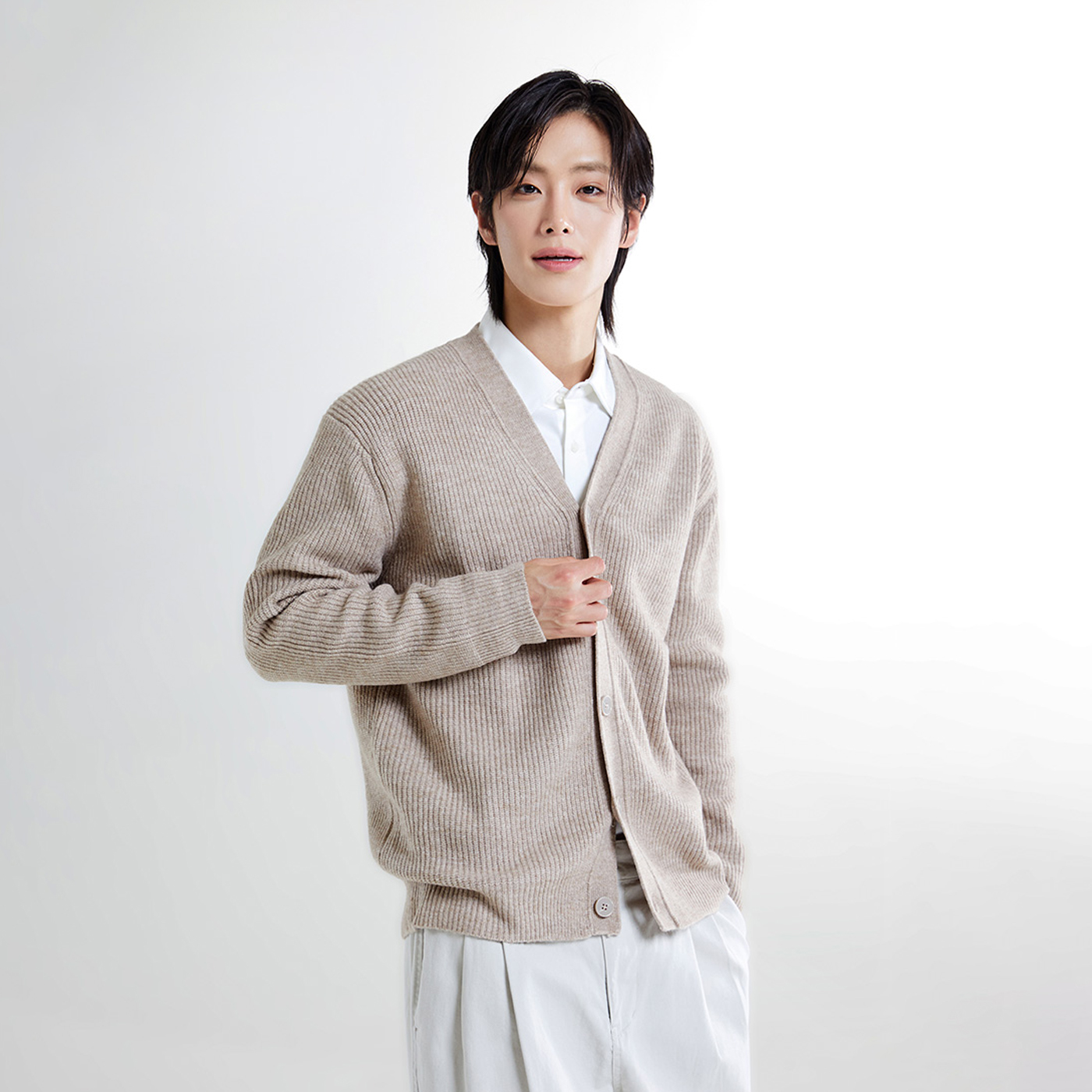 스파오 스파오 남성용 소프트얀 하찌 가디건 L SPCKE4TM03