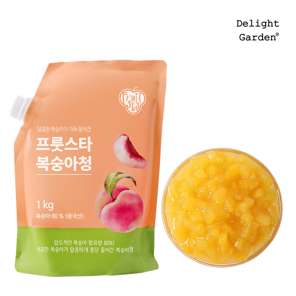 딜라잇가든 프룻스타 복숭아청 1kg