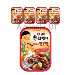 샘표 우리엄마 돼지고기 장조림 통조림 반찬 110g 5개