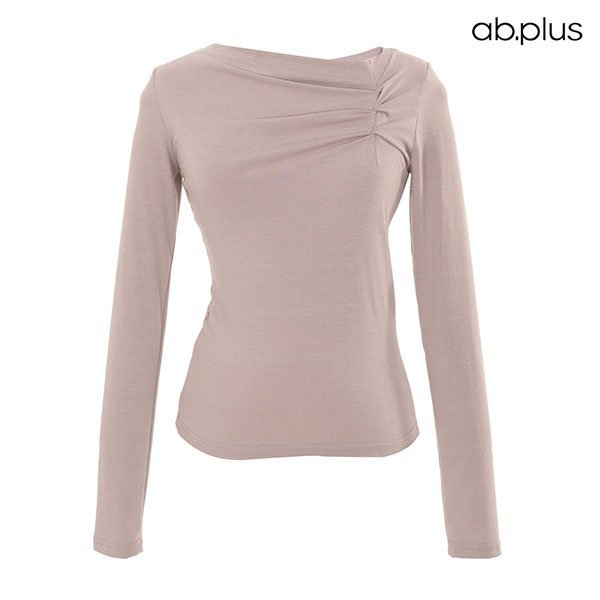 에이비플러스 에이비플러스 ab plus 사선 사이드 셔링 디테일 티셔츠 IV 02 F1 IV 02 LSY3MK34A 797955