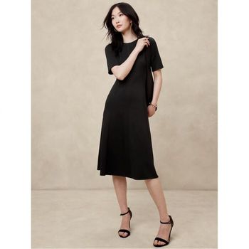바나나리퍼블릭 우먼 바나나 리퍼블릭 소프트 터치 스쿠버 Seamed 미디 드레스 원피스 9471658