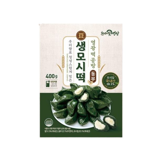 영광떡공방 우리쌀로 빚은 생모시떡 동부 400g 4팩