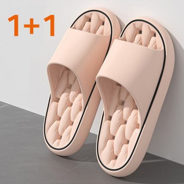 메가잇템 에바 논슬립 푹신한 실내화 화장실 욕실 슬리퍼 물빠짐 욕실화 2개 다이아핑크