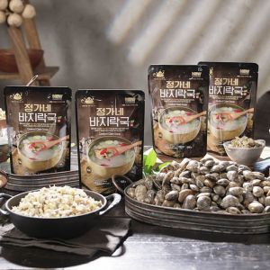 섬진강고향집 정가네 바지락국 본품 500gx6팩 칼국수면250gx1팩 바지락국수 쌀쌀한날씨에좋은칼국수 간편식 간편한조리식
