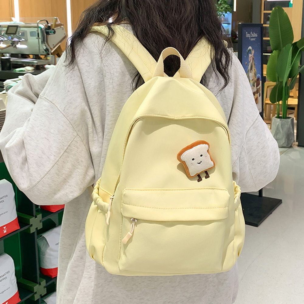 가벼운 데일리 대 학생 직장인 무지 백팩 가방