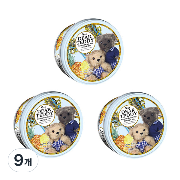 VFOODS 디어테디 플라워비스킷 파인애플잼 150g 6개