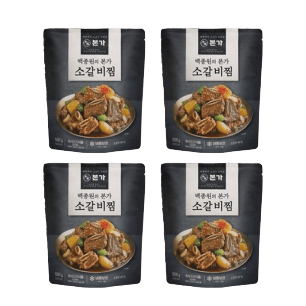 진한식품 백종원 본가 소갈비찜 500g x 4개