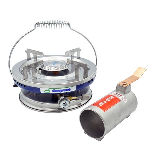 동성정밀 해바라기 이소가스용 액출 캠핑 휴대용 가스버너 DSR 1006 혼합색상 1개