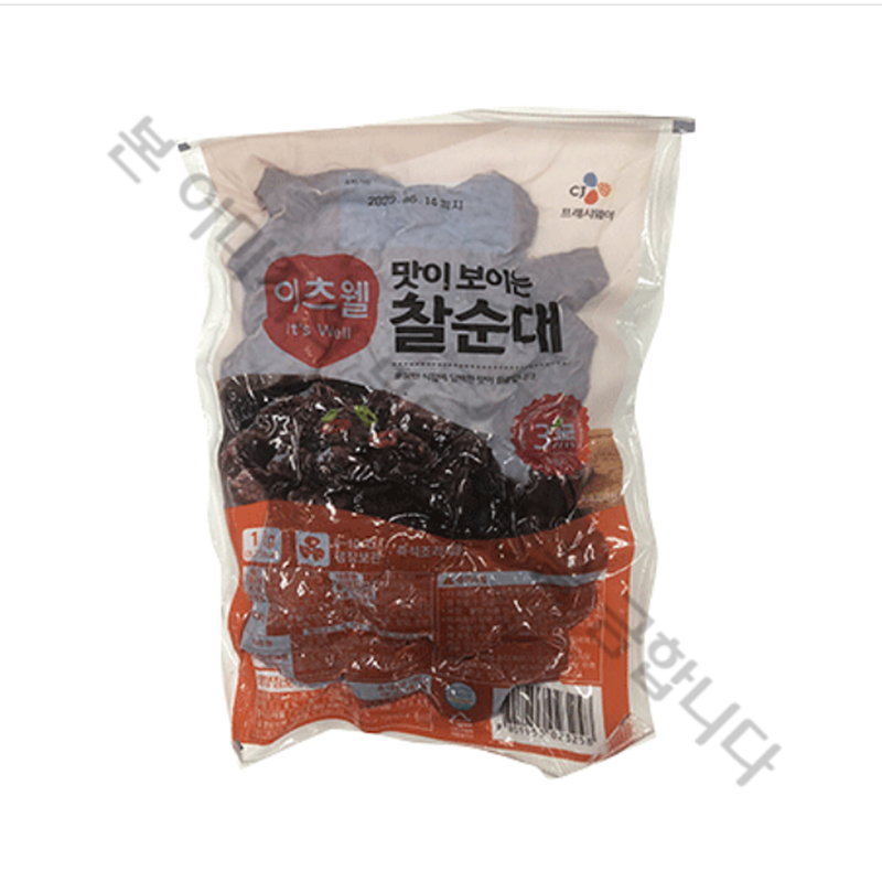 도야지식품 이츠웰 이츠웰 맛이보이는순대 슬라이 1개 1kg