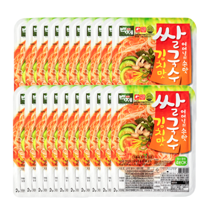 백제 김치맛 쌀국수 92g x 20개입