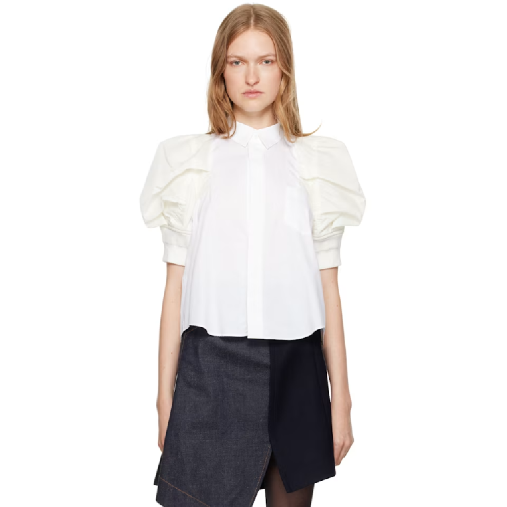 SACAI 25 sacai 오프 포플린 셔츠 242445F109012