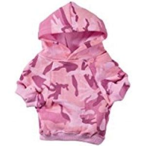캐주얼 캐나인 미국직수입 강아지용 카모 후드 티셔츠 7인치 B000X5A6KG