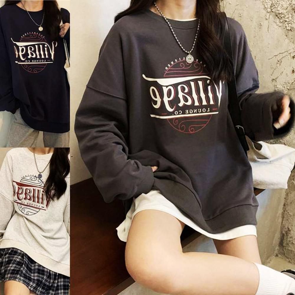 티셔츠 여성 기모 프린팅 편한