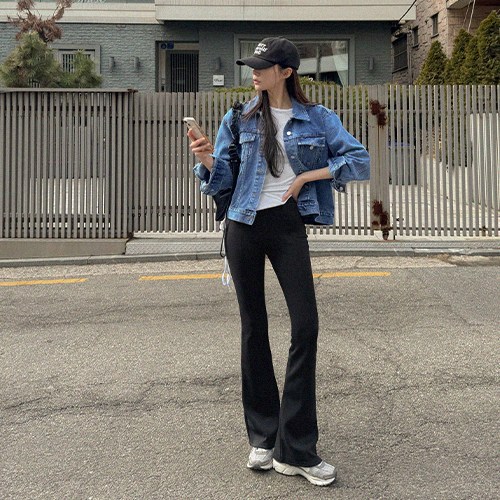 메이빈스 테이 부츠컷 팬츠 기본ver 스탠다드블랙